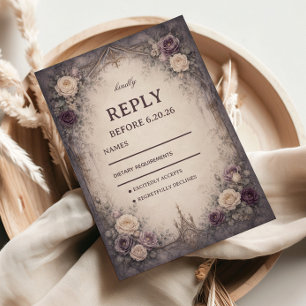 Cartons Réponse Gothique Floral Romantique