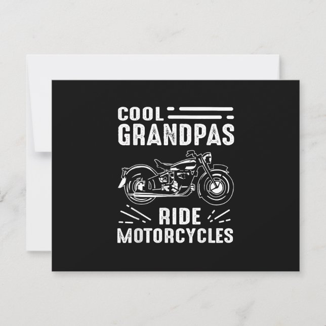 Cartons Réponse Grand Père Biker (Devant)