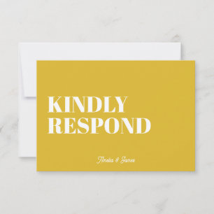 Cartons Réponse Gras moderne Retro Funky Mariage lumineux