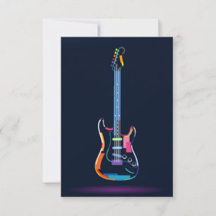 Cartons Réponse guitare électrique Abstraite
