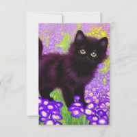 Gustav Klimt Black Kitten