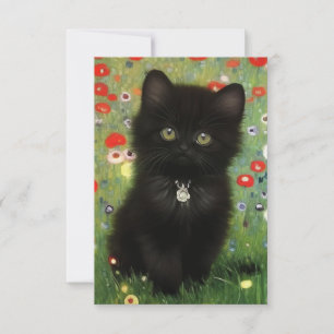 Cartons Réponse Gustav Klimt Kitten