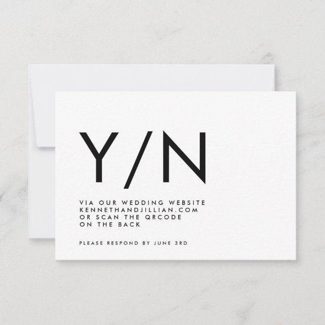 Cartons Réponse HAUT DE GAMME QR CODE TRENDY Website O/N (Devant)