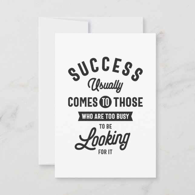 Cartons Réponse Henry David Thoreau. SUCCÈS (Devant)