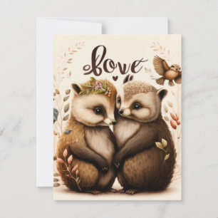 Cartons Réponse hérisson amoureux