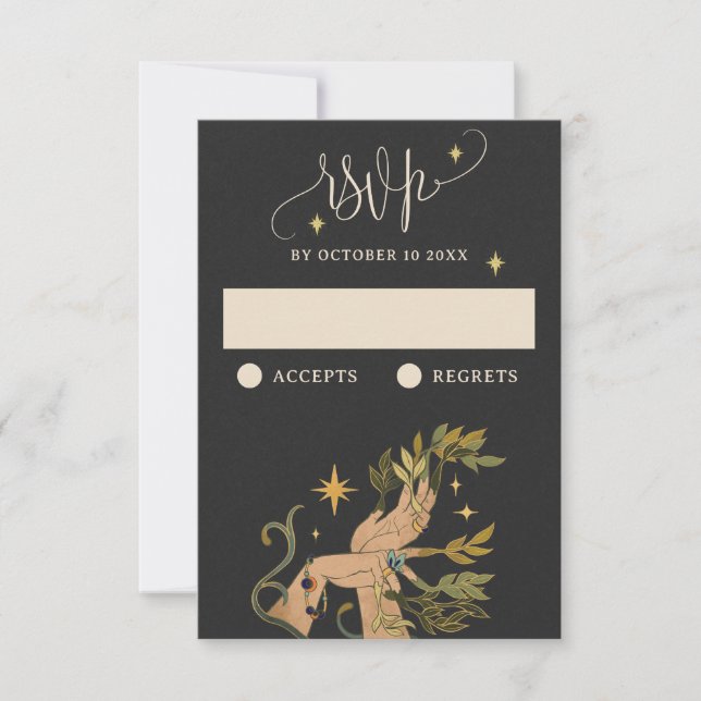 Cartons Réponse Histoire de fée magique vintage (Devant)