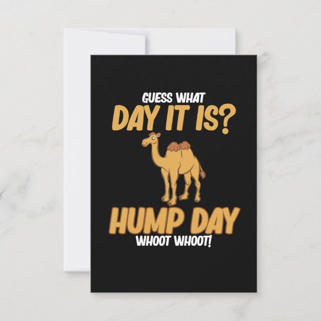 Cartons Réponse Hump Day Camel Animal Lover Camels Pet Owner Graph (Devant)