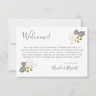 Cartons Réponse Hydrangea Blooms Botanique Mariage Bienvenue Invit