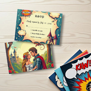 Cartons Réponse Il Était Une Fois Woodland Castle Fairytale Mariag