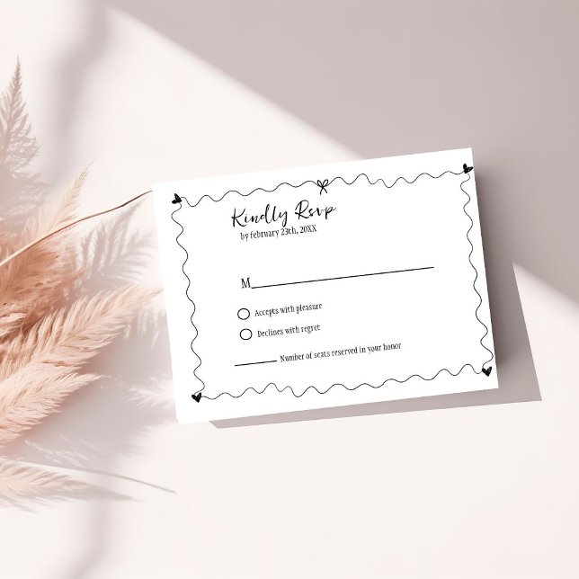 Cartons Réponse Illustrations Scribble dessinées à la main Mariage (Créateur téléchargé)