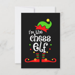 Cartons Réponse im chess elf xmas famille ami cadeau de noël