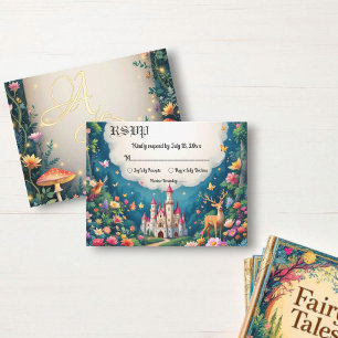 Cartons Réponse Imaginaire Magique Château Woodland Fairytale Mari
