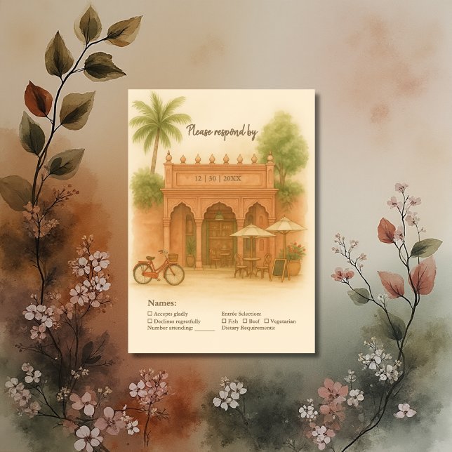 Cartons Réponse Inde Courtyard Destination mariage Escapade (Créateur téléchargé)