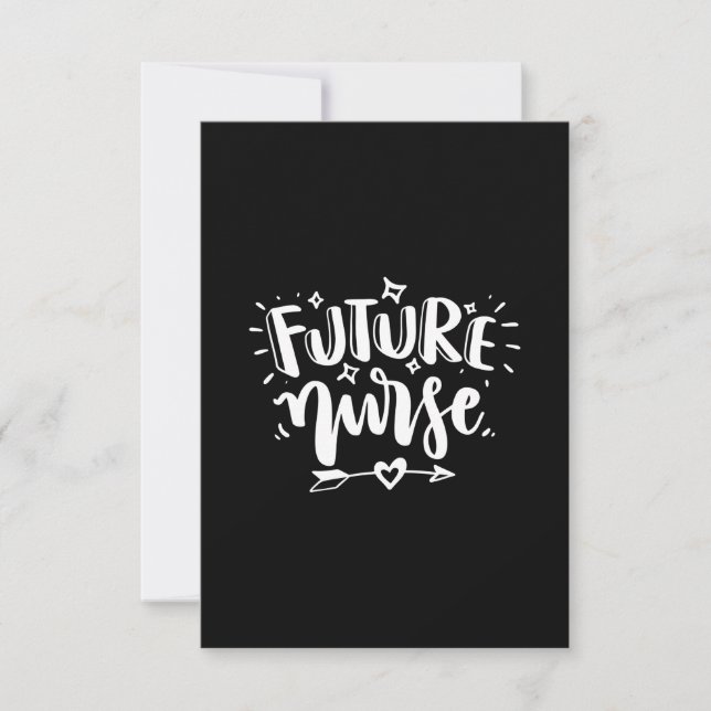 Cartons Réponse Infirmière Gift | Future Infirmière (Devant)