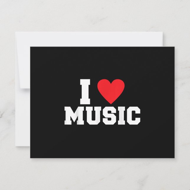 Cartons Réponse J'adore Music Lover (Devant)
