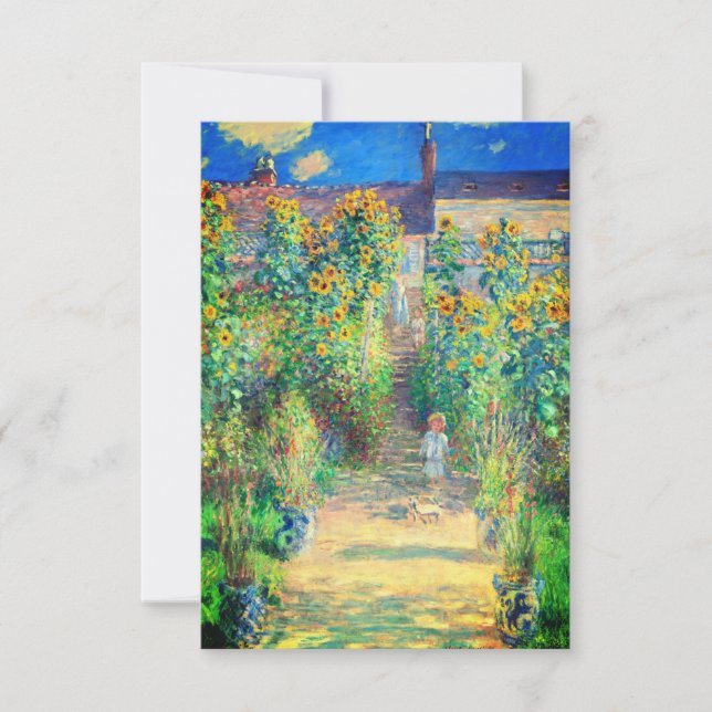 Cartons Réponse Jardin aux fleurs de Monet (Devant)