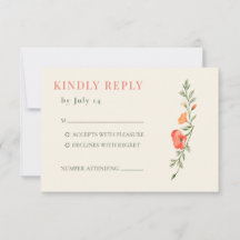 Jardin de Pavots Corail Mariage