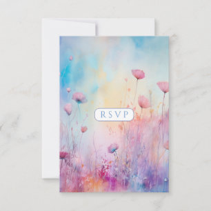Cartons Réponse Jardin printanier Sweet Sixteen bleu rose lavande