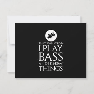 Cartons Réponse Je Joue Bass Funny Bass Guitare