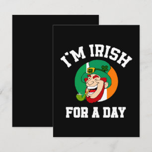 Cartons Réponse Je suis Irlandais pour un jour Saint Patricks sham