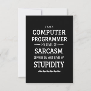 Cartons Réponse Je Suis Un Programmeur Informatique