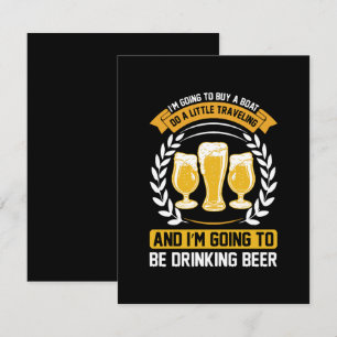 Cartons Réponse Je vais boire de la bière