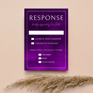 Cartons Réponse Jewel Tone Romance   Amethyste   Mariage