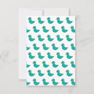 Cartons Réponse Joli oiseau bleu