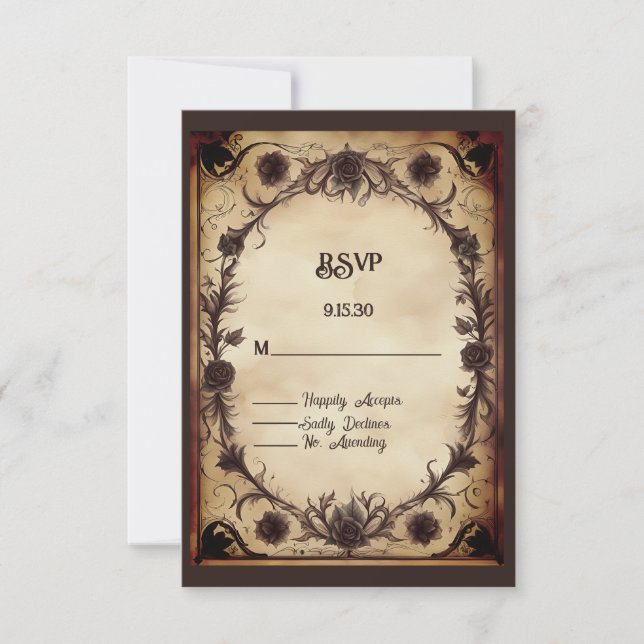 Cartons Réponse Jusqu'à la mort Faisons-nous partie Mariage de sty (Devant)