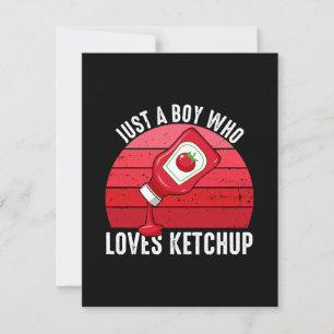 Cartons Réponse Juste un garçon qui aime le ketchup