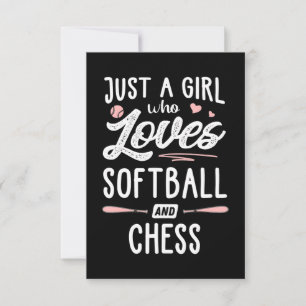 Cartons Réponse Juste Une Fille Qui Aime Le Softball Et Le Cadeau
