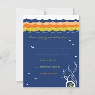 Cartons Réponse Kisser Poissons Corals Plage Whimsical mignon Mari