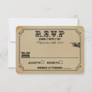 Cartons Réponse La collection de mariage Steampunk victorien