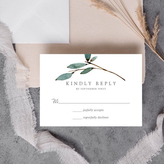 Cartons Réponse La collection de Mariages de liss botaniques (Créateur téléchargé)