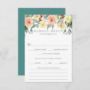 Cartons Réponse La collection de Mariages Spring Blossoms