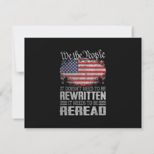 Cartons Réponse La Constitution américaine du drapeau doit être re