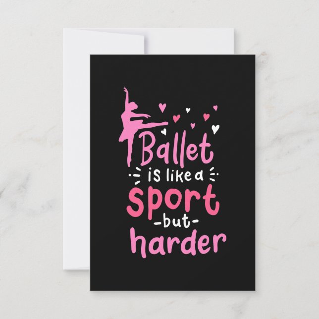 Cartons Réponse La Danse De Ballet Est Comme Un Sport, Mais Plus D (Devant)