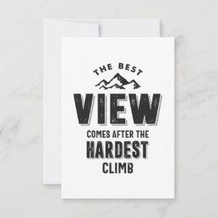 Cartons Réponse La Meilleure Vue Arrive Après La Montée La Plus Di