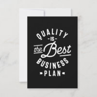 La Qualité Est Le Meilleur Plan D'Affaires