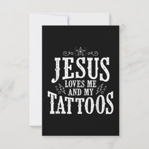 Cartons Réponse L'Amour de Jésus  Jésus M'Aime Et Mes Tatouages