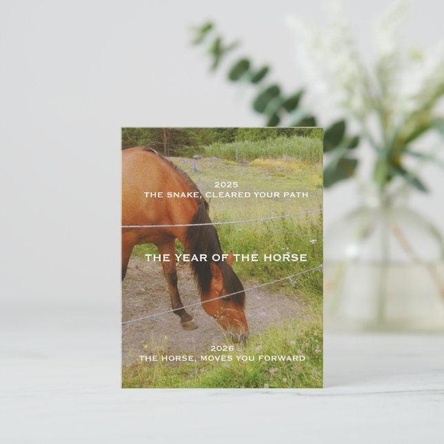 Cartons Réponse L'année du Cheval, citation 2026  (Debout devant)