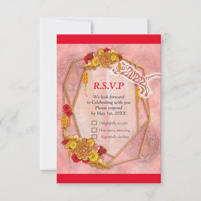 Cartons Réponse L'année du tigre (Devant)