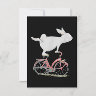 Cartons Réponse Lapin Mignonne Sur Vélo Vélo Vélo Vélo Vélo