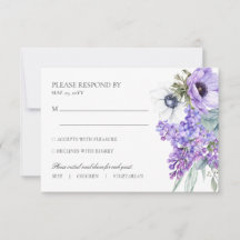 Larissa Fleurs Violettes Choix de Repas Mariage