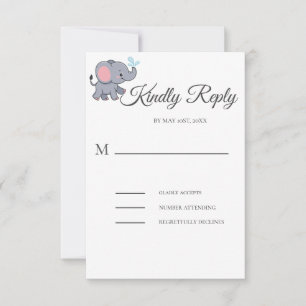 Cartons Réponse Le baby shower de verdure animal de Cute Safari