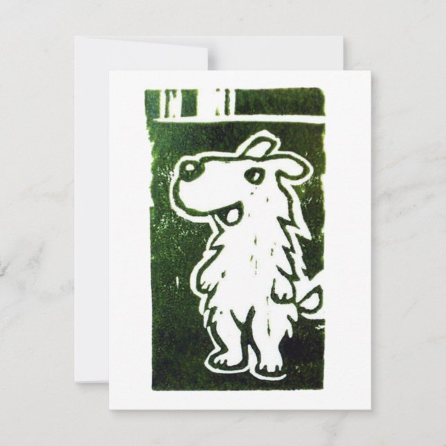Cartons Réponse Le linogravure de The Wonder Dog (Devant)