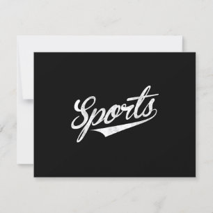 Cartons Réponse Le mot Sports Un design ironique amusant qui dit S