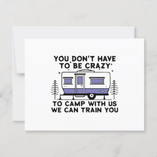 Cartons Réponse Légende du camping depuis toujours