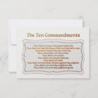Les 10 commandements
