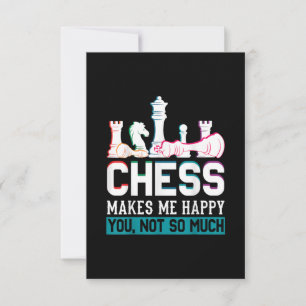 Cartons Réponse Les échecs me rendent heureux Humour drôle Cadeau